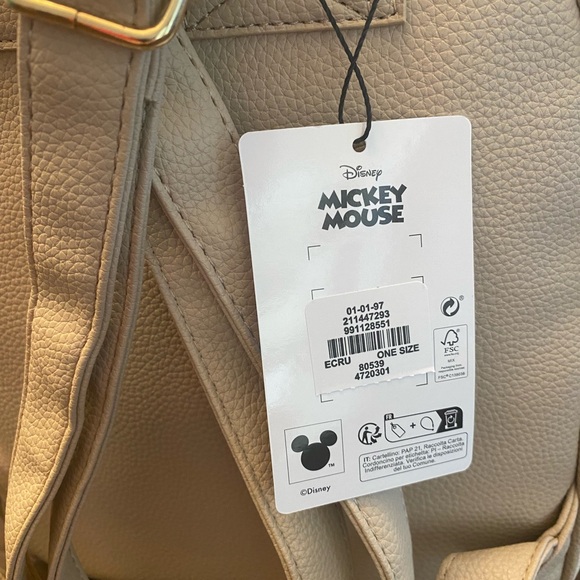 Primark Disney Mickey Mouse Faux Leather Backpack (small) - NEW - Picture 12 of 13